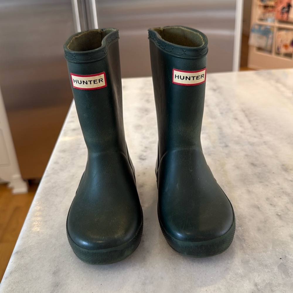 Hunter rainboots forest green